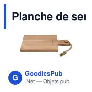 Planche de servir personnalisable en bois avec logo - Wooosh Tabla - Miniature 2