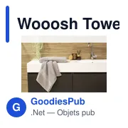Serviette personnalisable en coton recyclé avec logo - Wooosh Towel - Miniature 4