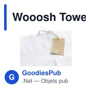 Serviette personnalisable en coton recyclé avec logo - Wooosh Towel - Miniature 8