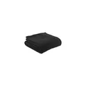Variante noir - Plaid personnalisable en polyester recyclé avec logo - Wooosh Vida GRS