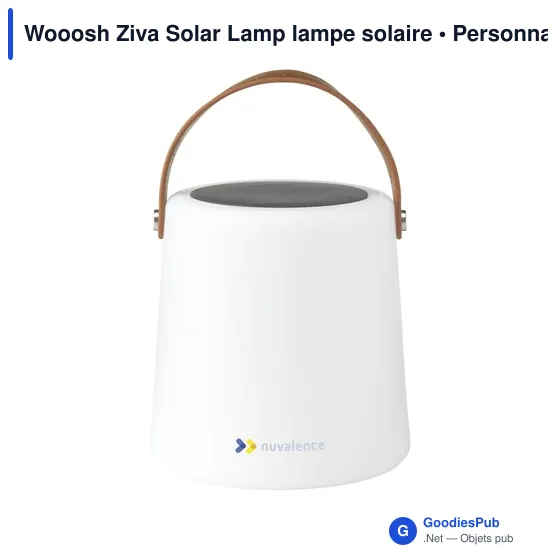 Lampe d'ambiance personnalisable Wooosh Ziva Solar avec logo - Image 11