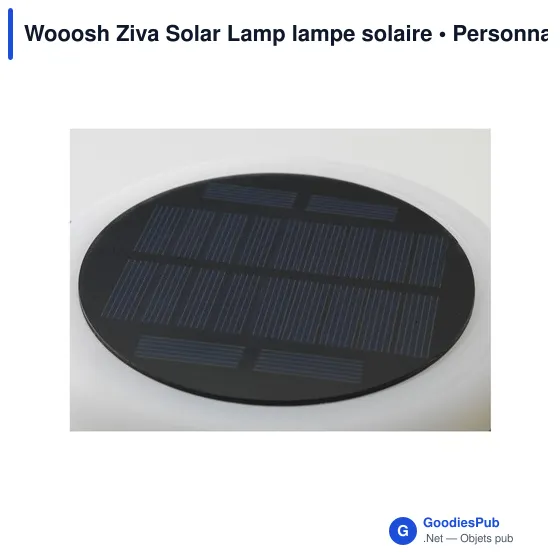 Lampe d'ambiance personnalisable Wooosh Ziva Solar avec logo - Image 5