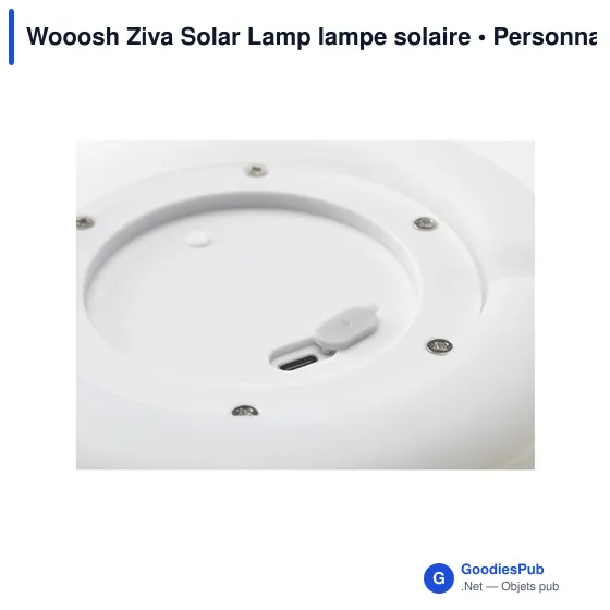 Lampe d'ambiance personnalisable Wooosh Ziva Solar avec logo - Image 6
