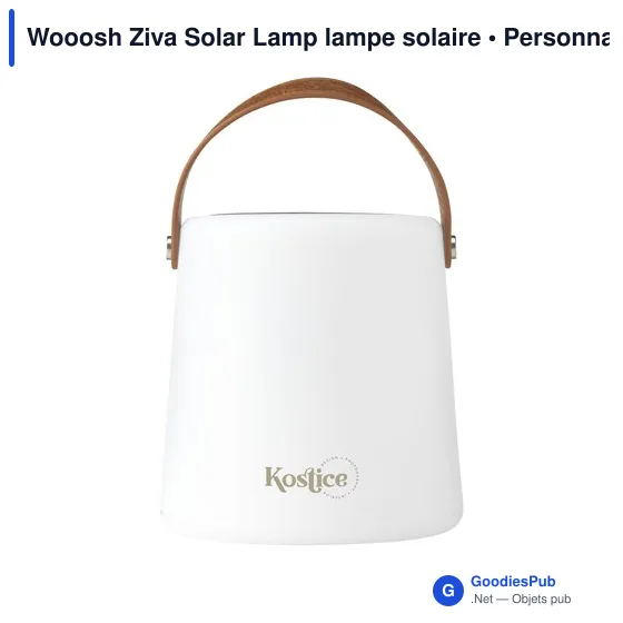 Lampe d'ambiance personnalisable Wooosh Ziva Solar avec logo - Image 9