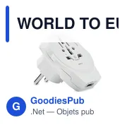 WORLD TO EUROPE Adaptateur Skross World Europe - Miniature 1