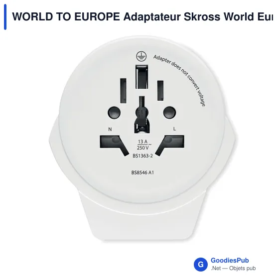 WORLD TO EUROPE Adaptateur Skross World Europe - Image 2