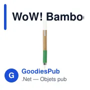 Stylo à bille personnalisable en bambou avec logo - WoW! BambooWrite - Miniature 3