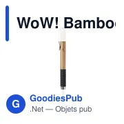 Stylo à bille personnalisable en bambou avec logo - WoW! BambooWrite - Miniature 4