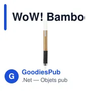 Stylo à bille personnalisable en bambou avec logo - WoW! BambooWrite - Miniature 6