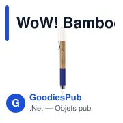Stylo à bille personnalisable en bambou avec logo - WoW! BambooWrite - Miniature 7