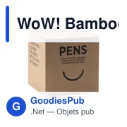 Stylo à bille personnalisable en bambou avec logo - WoW! BambooWrite - Miniature 8