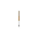 Variante blanc - Stylo à bille personnalisable en bambou avec logo - WoW! BambooWrite