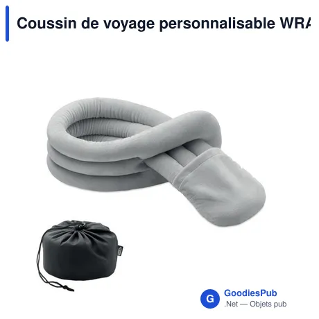 Coussin de voyage personnalisable WRAP IT avec logo
