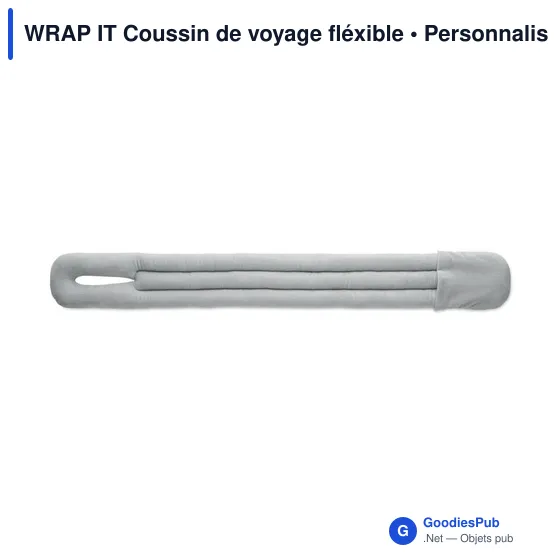 Coussin de voyage personnalisable WRAP IT avec logo - Image 2