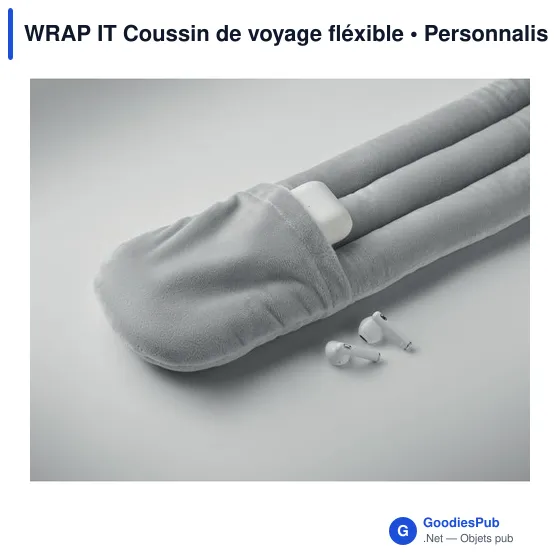 Coussin de voyage personnalisable WRAP IT avec logo - Image 5