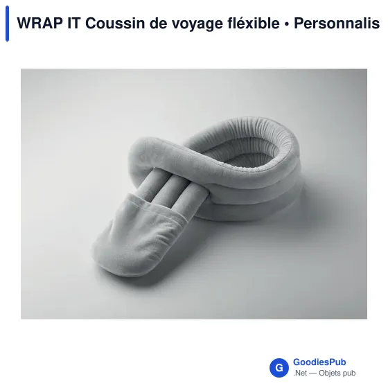 Coussin de voyage personnalisable WRAP IT avec logo - Image 6