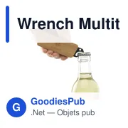Outil multifonction personnalisable Wrench Multitool avec logo - Miniature 4