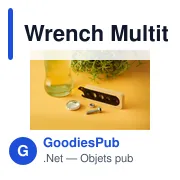 Outil multifonction personnalisable Wrench Multitool avec logo - Miniature 5