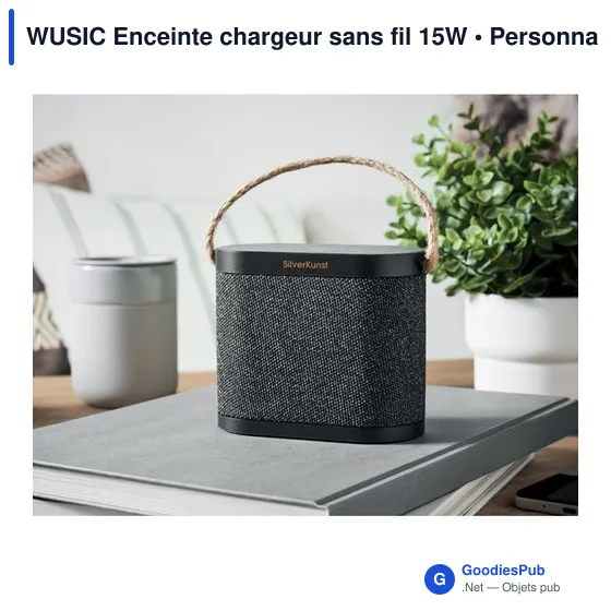 WUSIC Enceinte chargeur sans fil 15W - Image 4