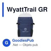Sac à dos personnalisable WyattTrail GRS RPET pour ordinateur avec logo - Miniature 1