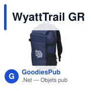 Sac à dos personnalisable WyattTrail GRS RPET pour ordinateur avec logo - Miniature 2