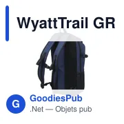 Sac à dos personnalisable WyattTrail GRS RPET pour ordinateur avec logo - Miniature 4