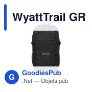 Sac à dos personnalisable WyattTrail GRS RPET pour ordinateur avec logo - Miniature 7
