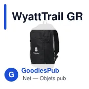 Sac à dos personnalisable WyattTrail GRS RPET pour ordinateur avec logo - Miniature 8