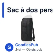 Sac à dos personnalisable WyattTrail GRS RPET pour ordinateur avec logo - Miniature 9