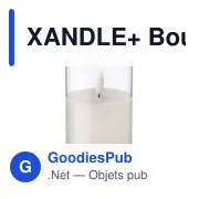 XANDLE+ Bougie de cire LED - Miniature 1