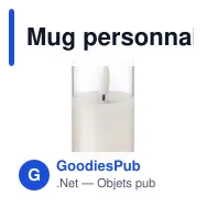 Mug personnalisable avec logo pour objets publicitaires B2B - Miniature 1