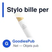 Stylo bille personnalisable en aluminium recyclé avec logo - Xava GRS - Miniature 5