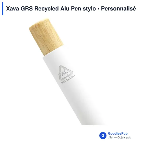 Stylo bille personnalisable en aluminium recyclé avec logo - Xava GRS - Image 5