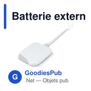 Batterie externe personnalisable Xoopar 5000 mAh en ABS recyclé avec logo - ICE P - Miniature 2