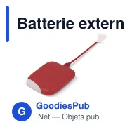 Batterie externe personnalisable Xoopar 5000 mAh en ABS recyclé avec logo - ICE P - Miniature 3