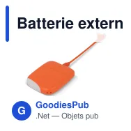 Batterie externe personnalisable Xoopar 5000 mAh en ABS recyclé avec logo - ICE P - Miniature 5