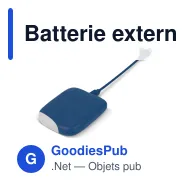 Batterie externe personnalisable Xoopar 5000 mAh en ABS recyclé avec logo - ICE P - Miniature 7