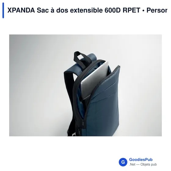 Sac à dos personnalisable pour ordinateur 16'' avec logo - XPANDA - Image 12