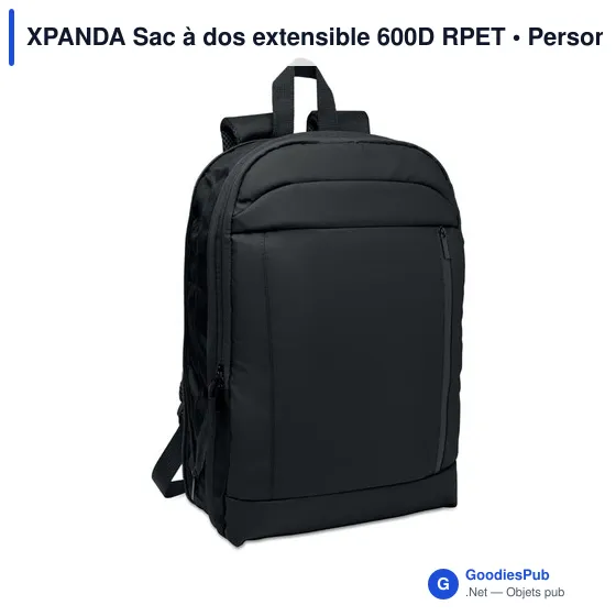 Sac à dos personnalisable pour ordinateur 16'' avec logo - XPANDA - Image 4