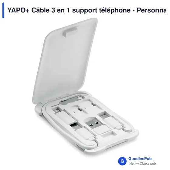 YAPO+ Câble 3 en 1 support téléphone - Image 3