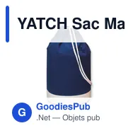 YATCH Sac Marin coton bicolore - Miniature 1