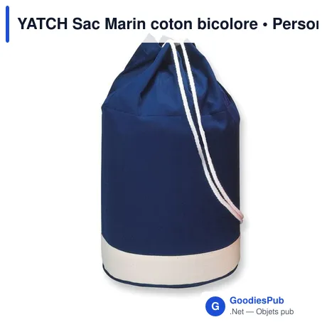 YATCH Sac Marin coton bicolore