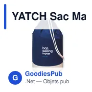YATCH Sac Marin coton bicolore - Miniature 2