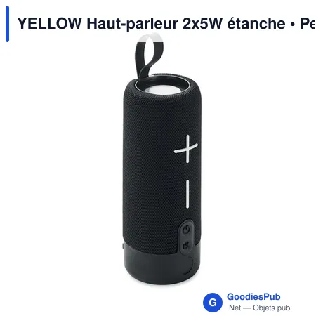 YELLOW Haut-parleur 2x5W étanche