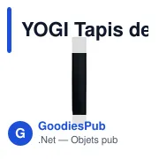 YOGI Tapis de yoga avec pochette. - Miniature 1