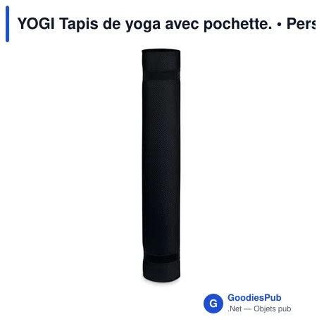 YOGI Tapis de yoga avec pochette.
