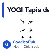 YOGI Tapis de yoga avec pochette. - Miniature 4