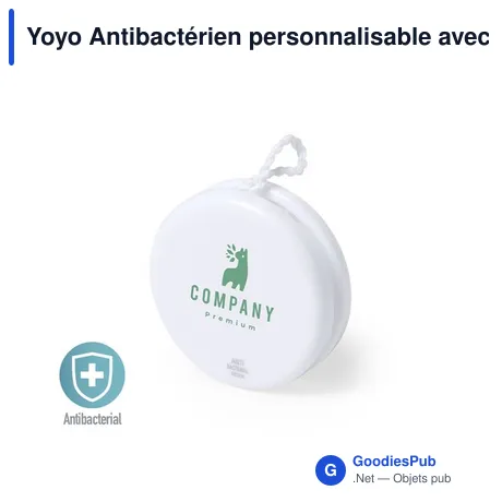 Yoyo Antibactérien personnalisable avec logo pour entreprises