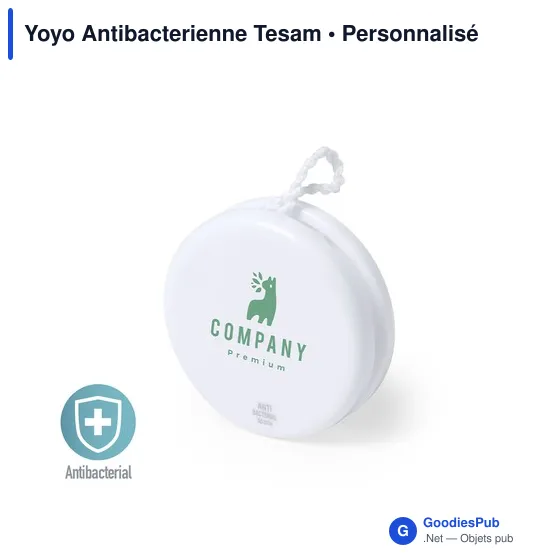 Yoyo Antibactérien personnalisable avec logo pour entreprises - Image 1