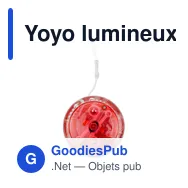 Yoyo lumineux en plastique Esmeralda - Miniature 1